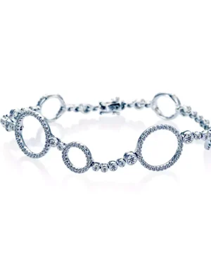 圓滿水波鑽石手鍊