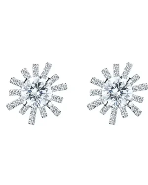 繽紛日光鑽石耳環