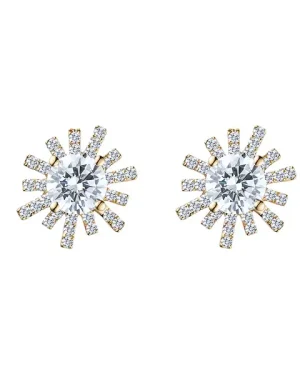 繽紛日光鑽石耳環