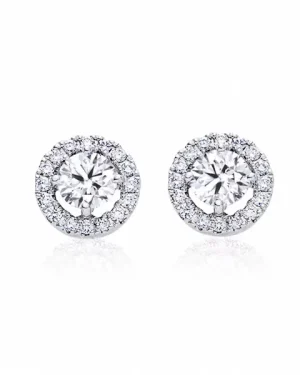 圓滿光環鑽石耳環