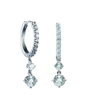 燦爛星球鑽石耳環