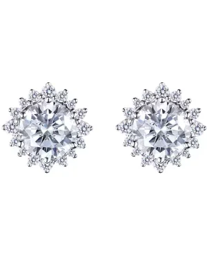 十六芒星光鑽石耳環