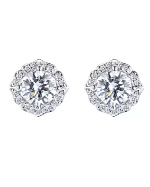 絢麗光彩鑽石耳環