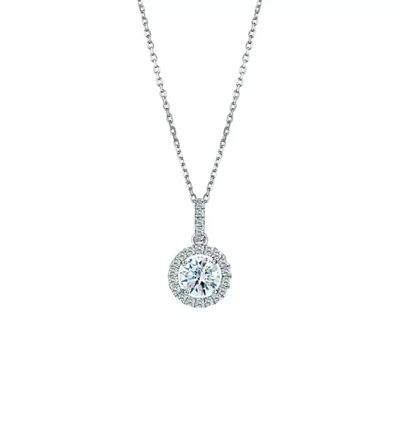 圓滿光環鑽石項鍊