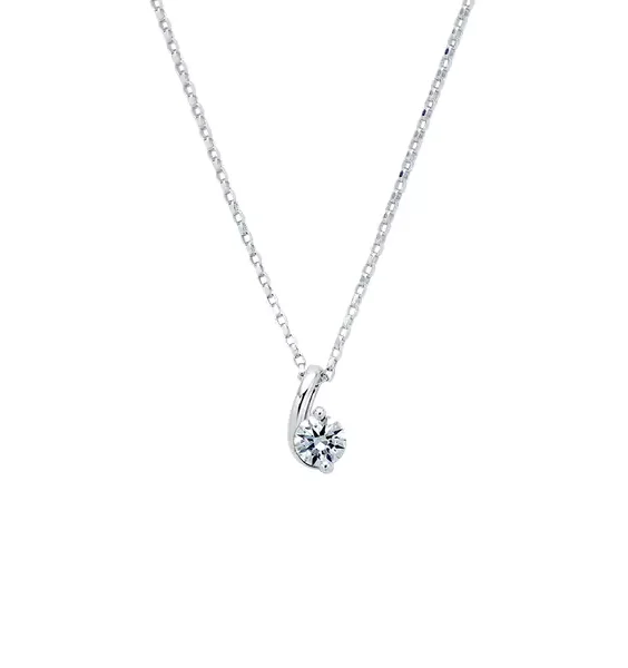 跳躍水滴鑽石項鍊