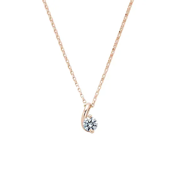 跳躍水滴鑽石項鍊