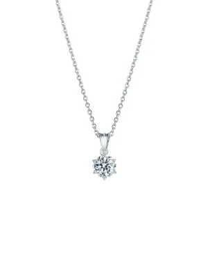 六爪心形鑽石項鍊